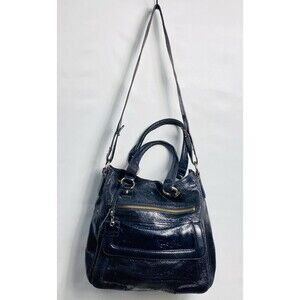 liz claiborne Women Shine Leather Handbag Black